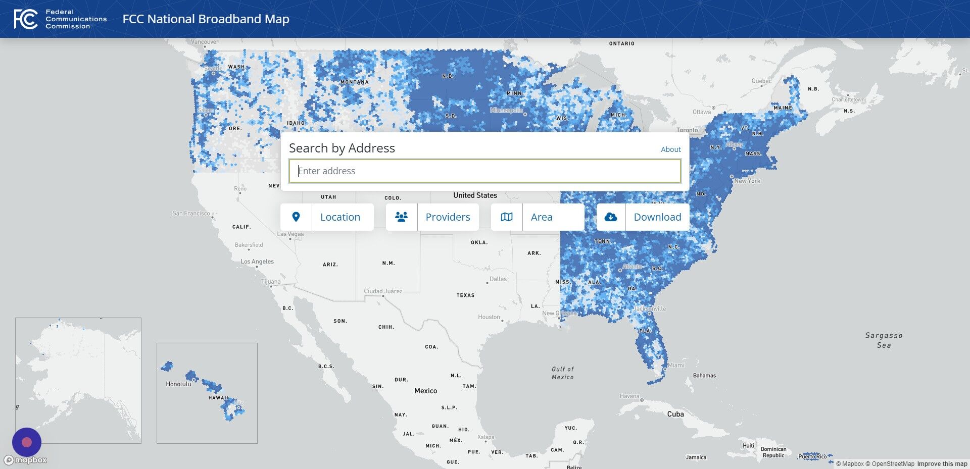 Screenshot of: Click the "Search by Address" field.