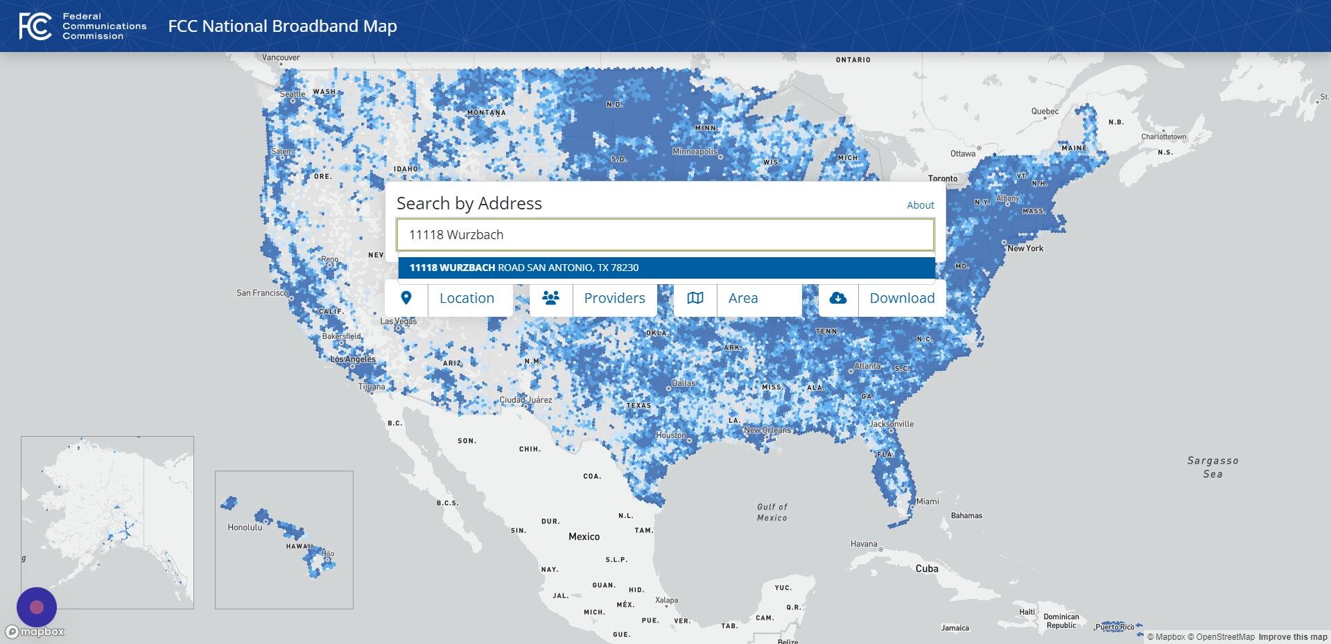 Screenshot of: Select the correct address from the dropdown menu.
