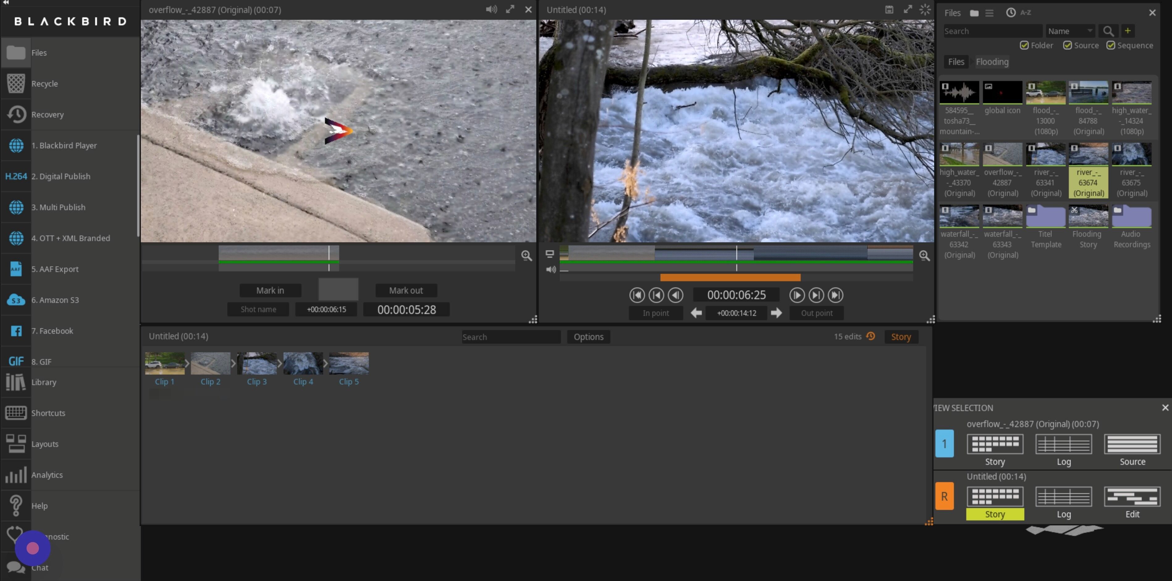 Screenshot of:  ...is represented by a story icon. 