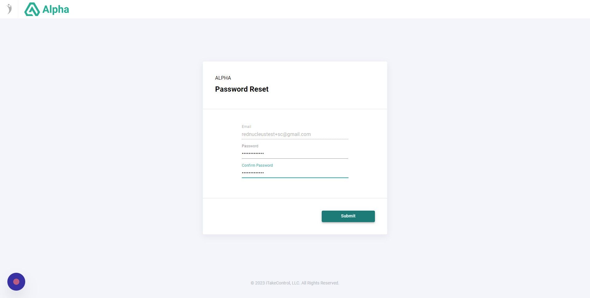 Screenshot of: Click "Submit"