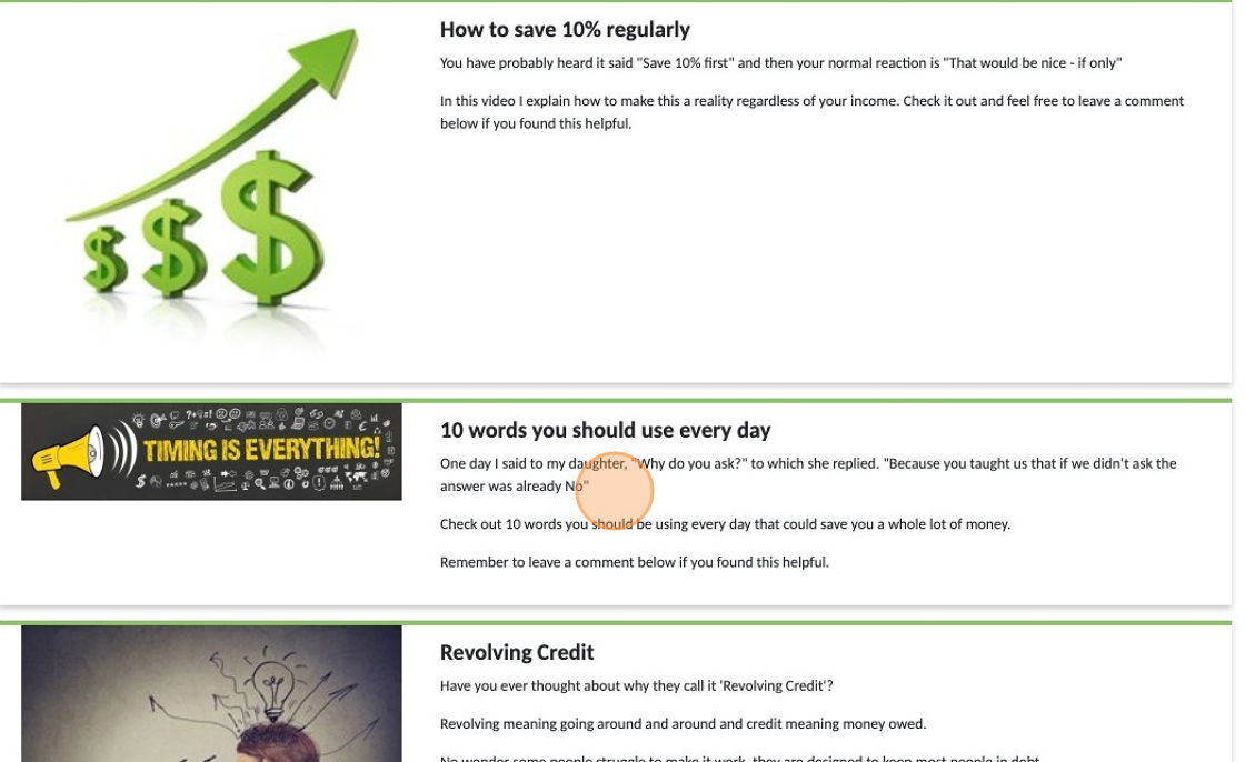 Screenshot of: Click on the one you want to watch