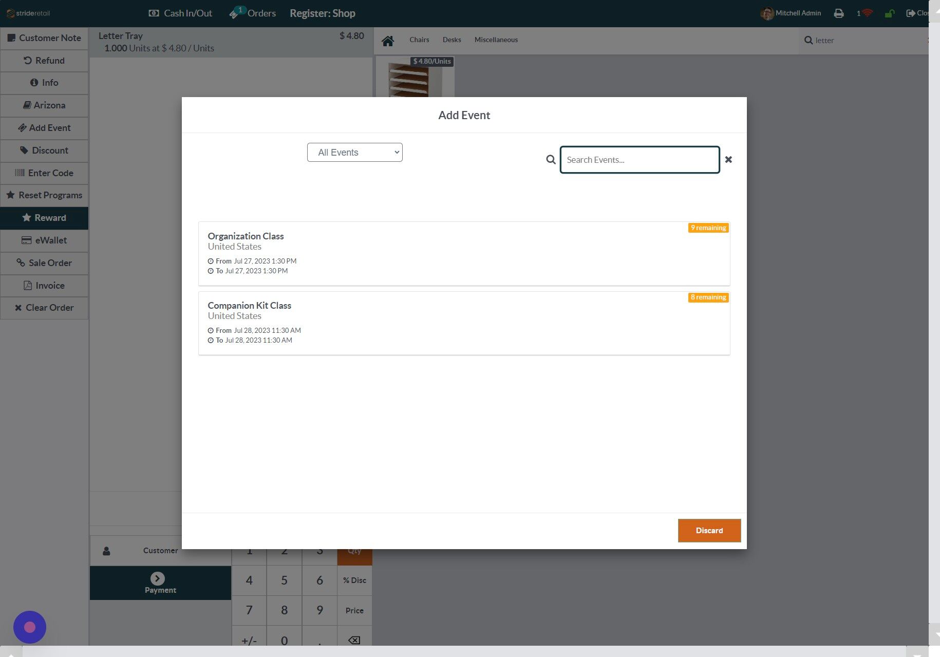 Screenshot of: Click here.