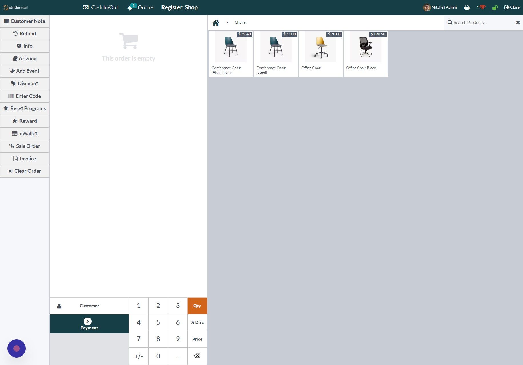 Screenshot of: Click "Home"