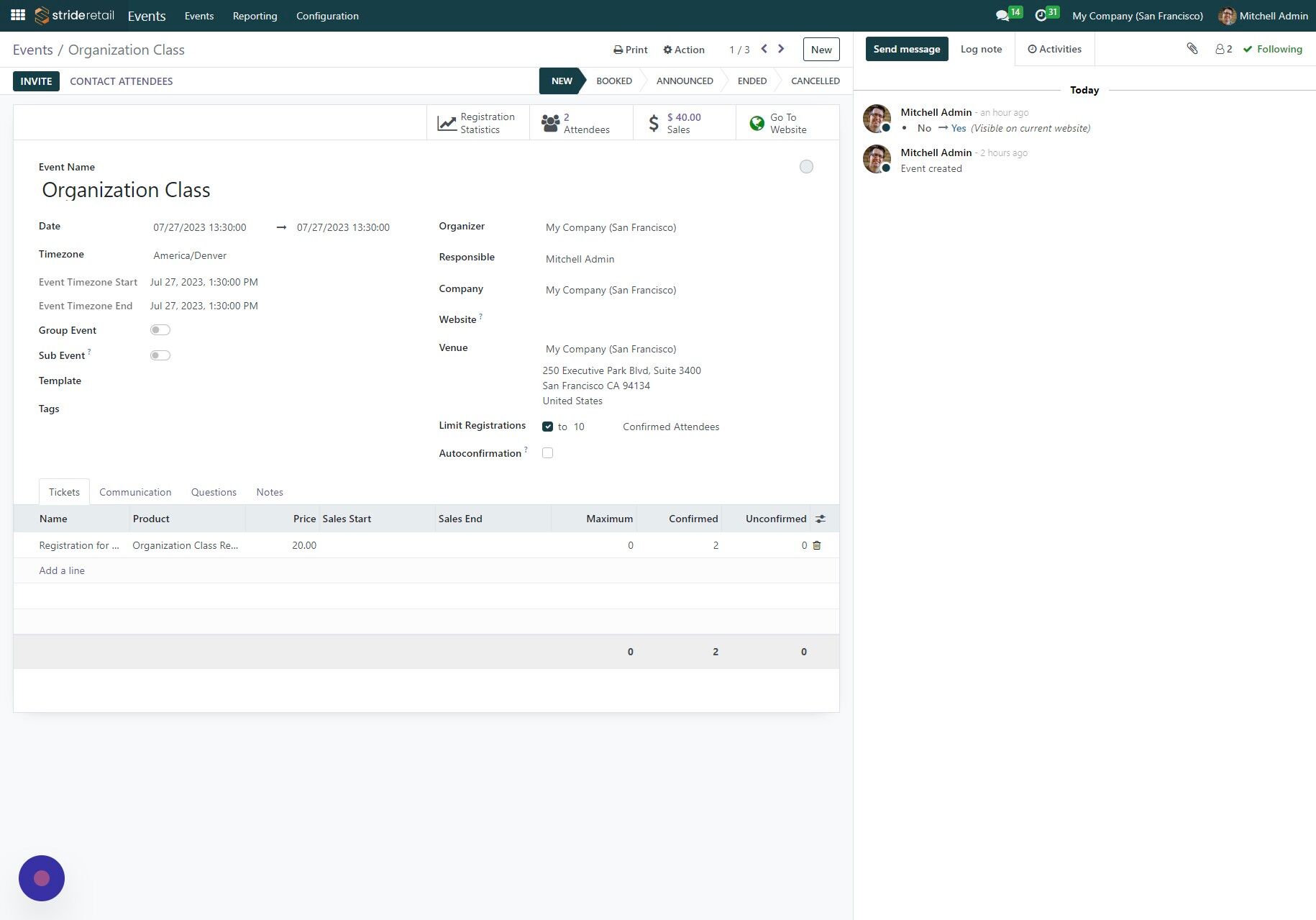 Screenshot of: Click here.