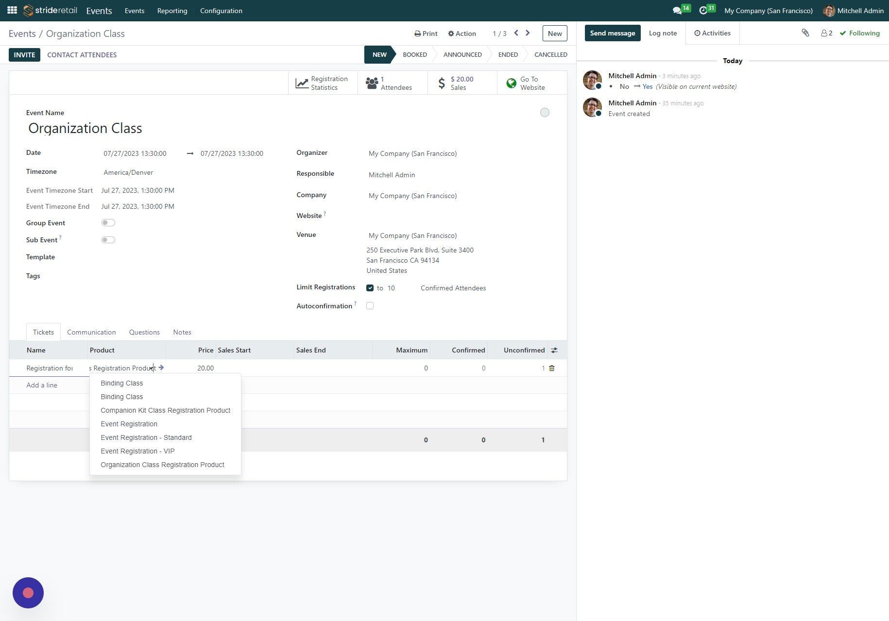 Screenshot of: Click here.