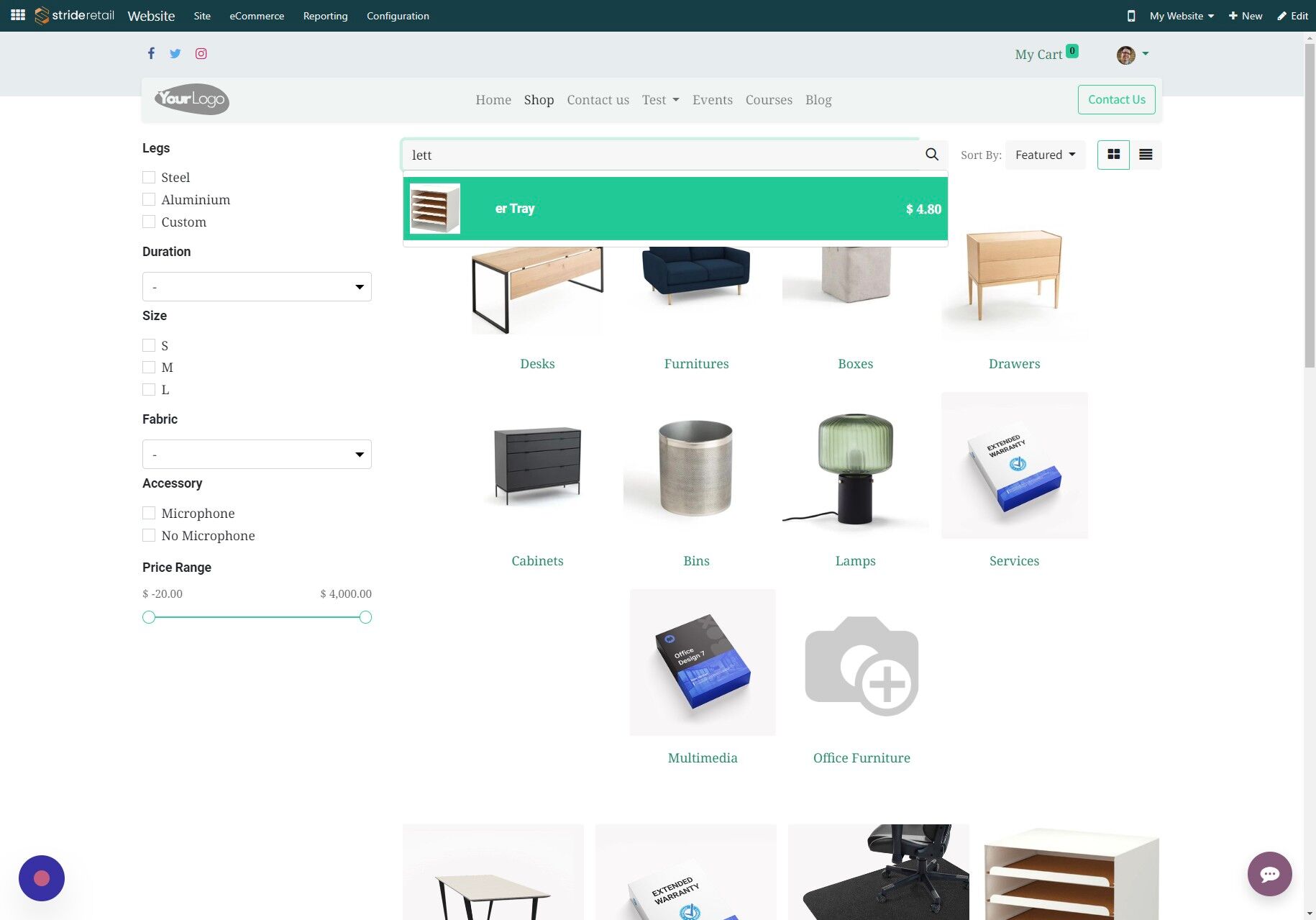 Screenshot of: Click here.