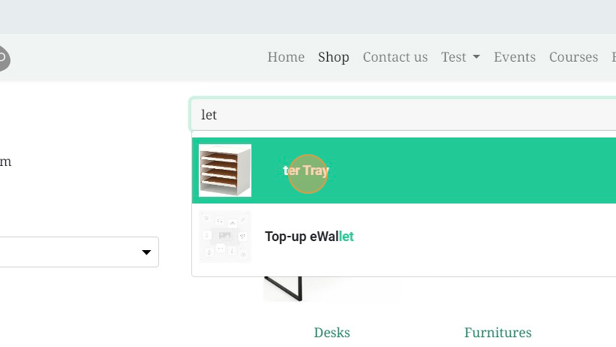 Screenshot of: Click "ter Tray"