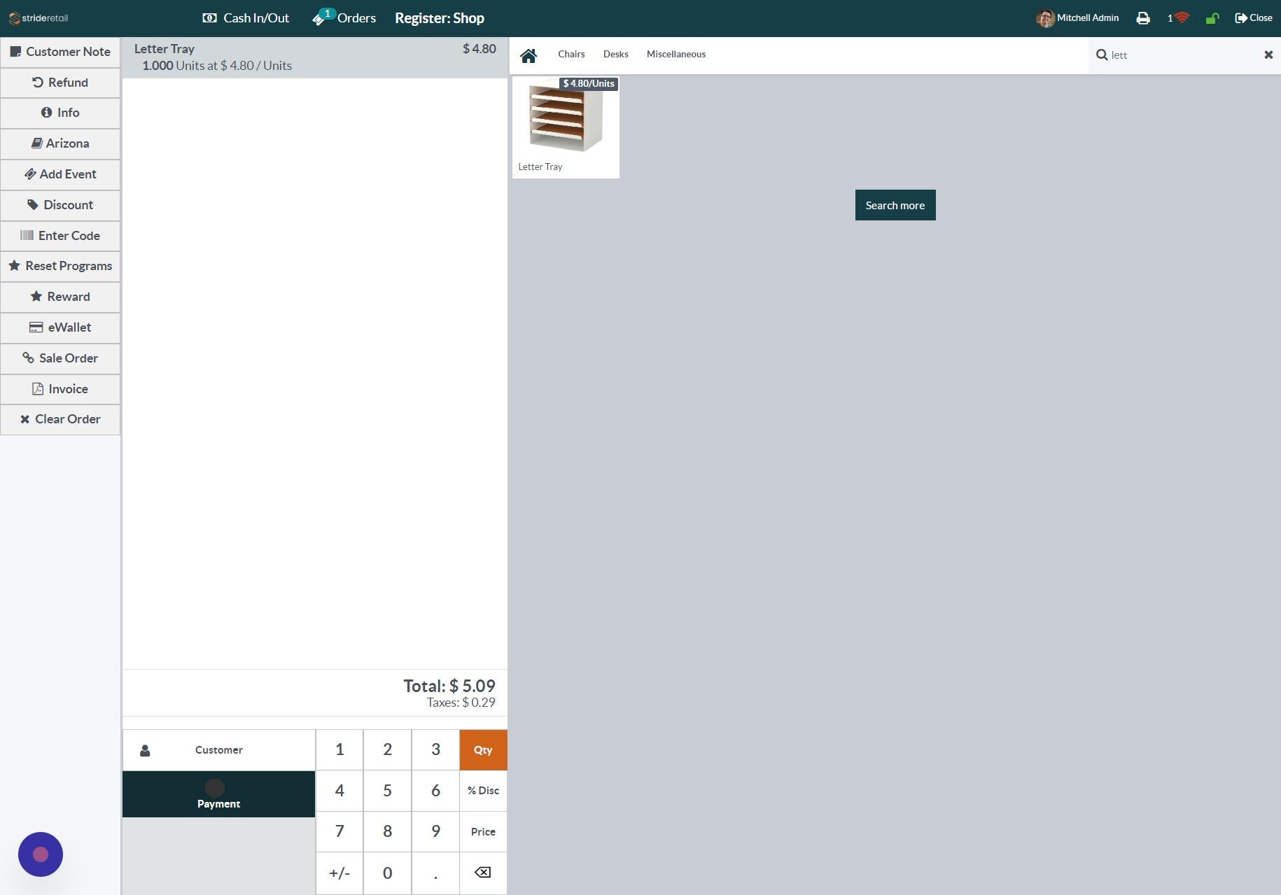 Screenshot of: Again, no reward shows up until after checkout.