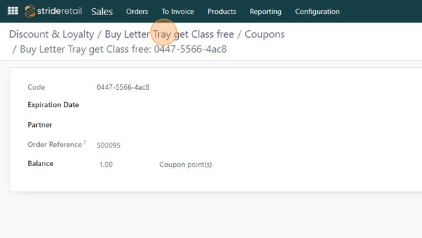 Screenshot of: This shows that the customer received an email with a "gift card".  We can change the email that goes to the customer by going back to the program and editing the communications tab.