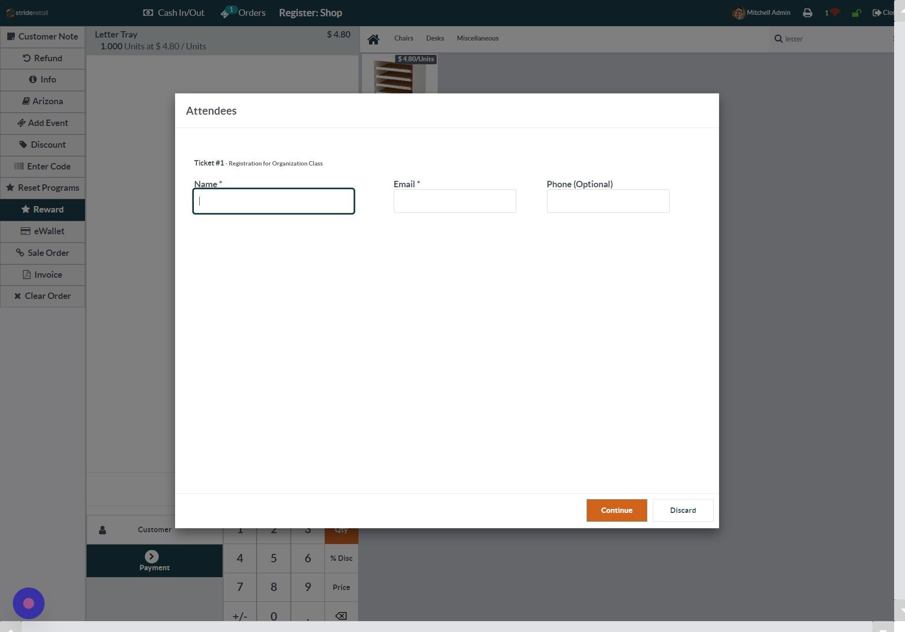 Screenshot of: Click this text field.