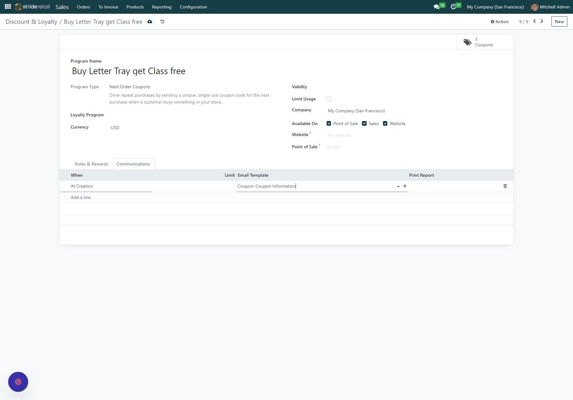Screenshot of: Click here.