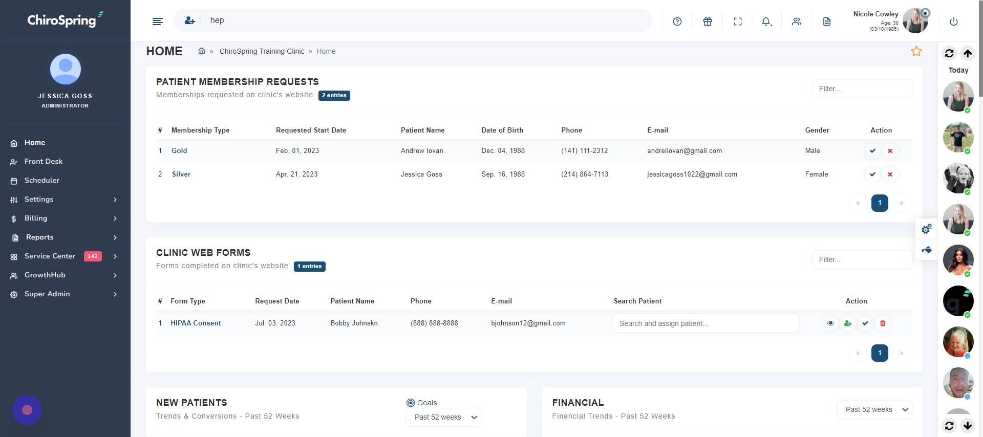 Screenshot of: Click
