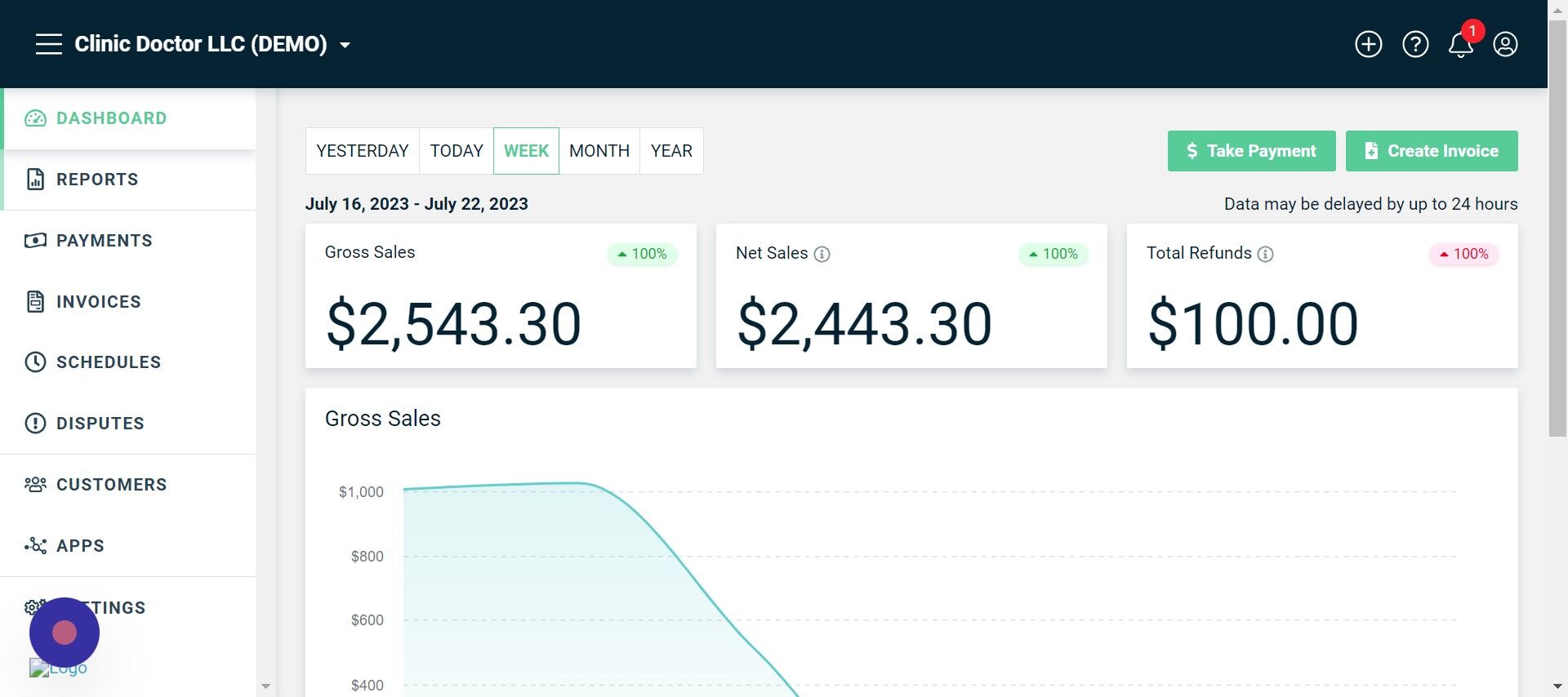 Screenshot of: Click