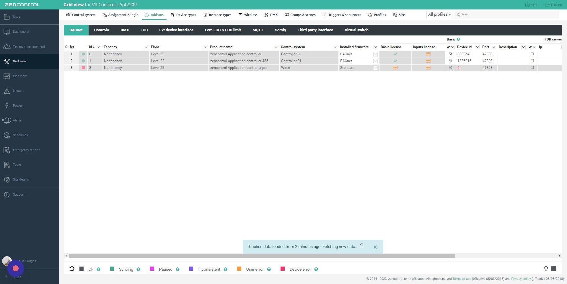 Screenshot of: Click "DMX"