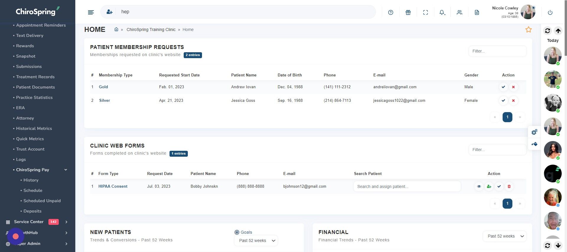 Screenshot of: Click
