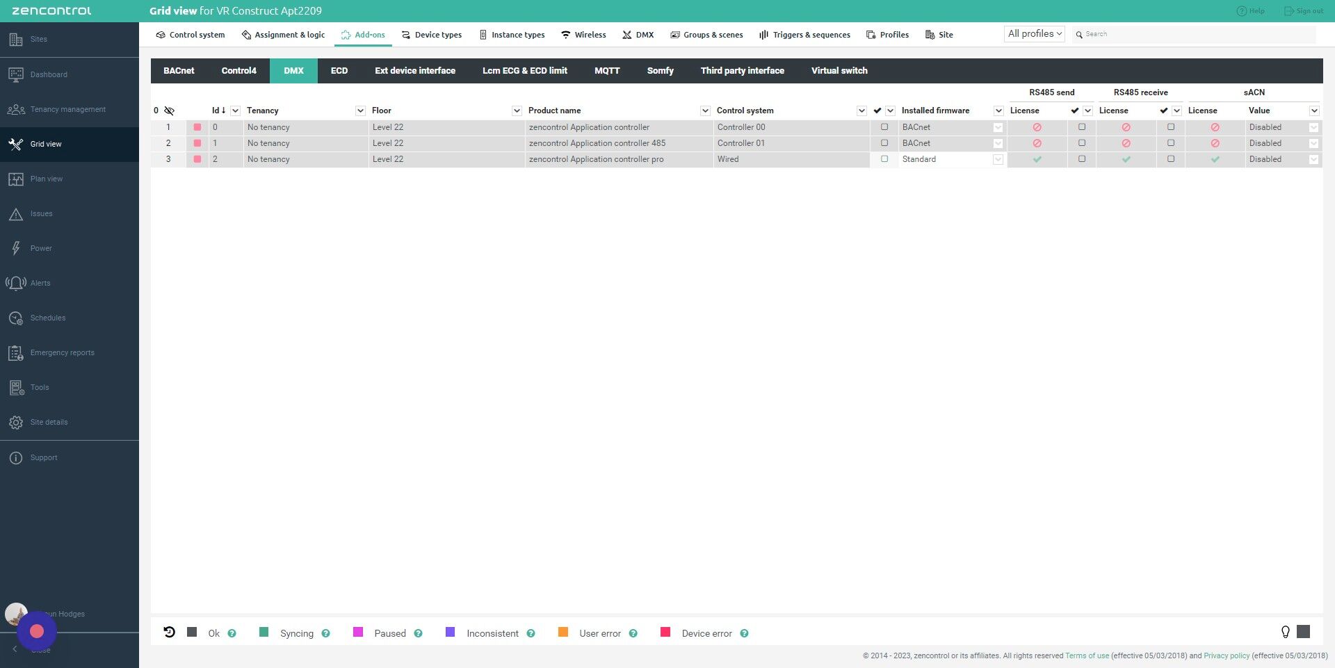 Screenshot of: Click enable