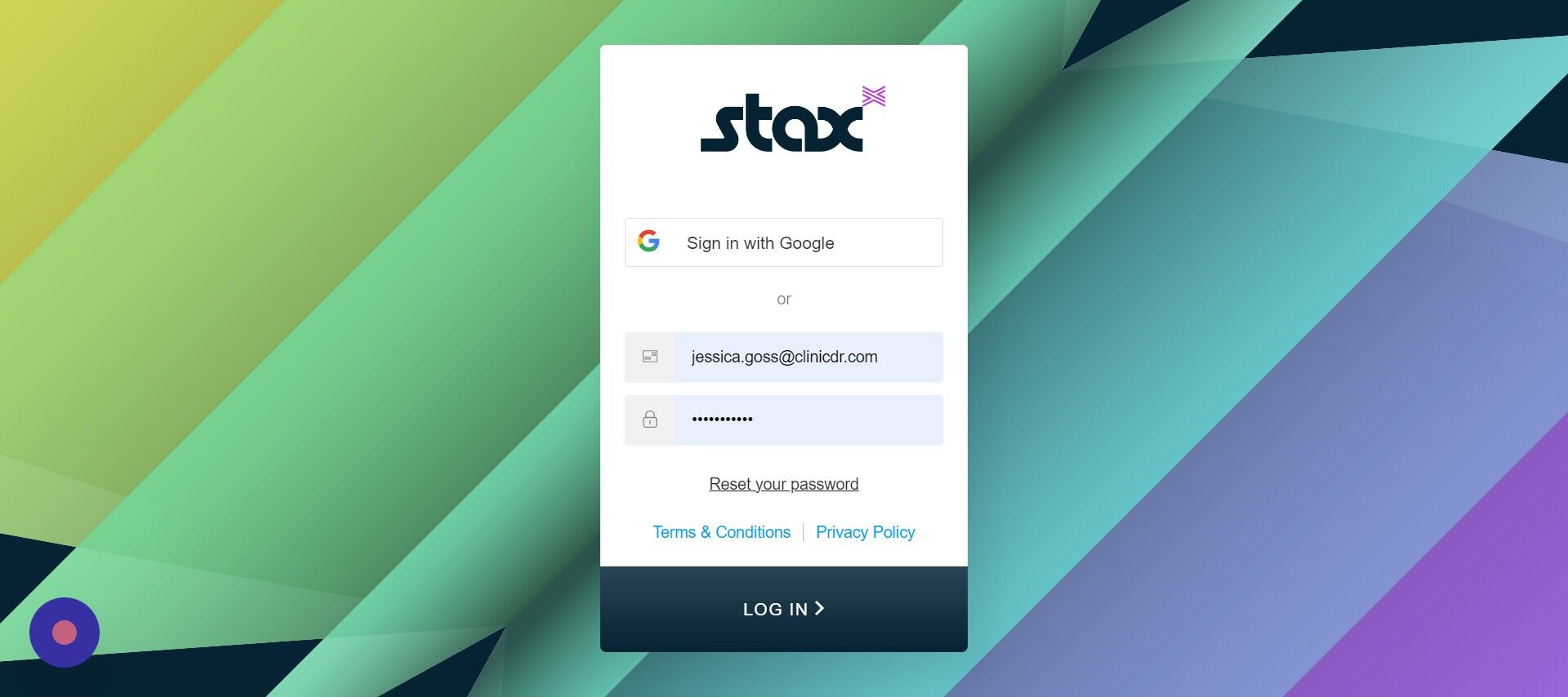 Screenshot of: Click
