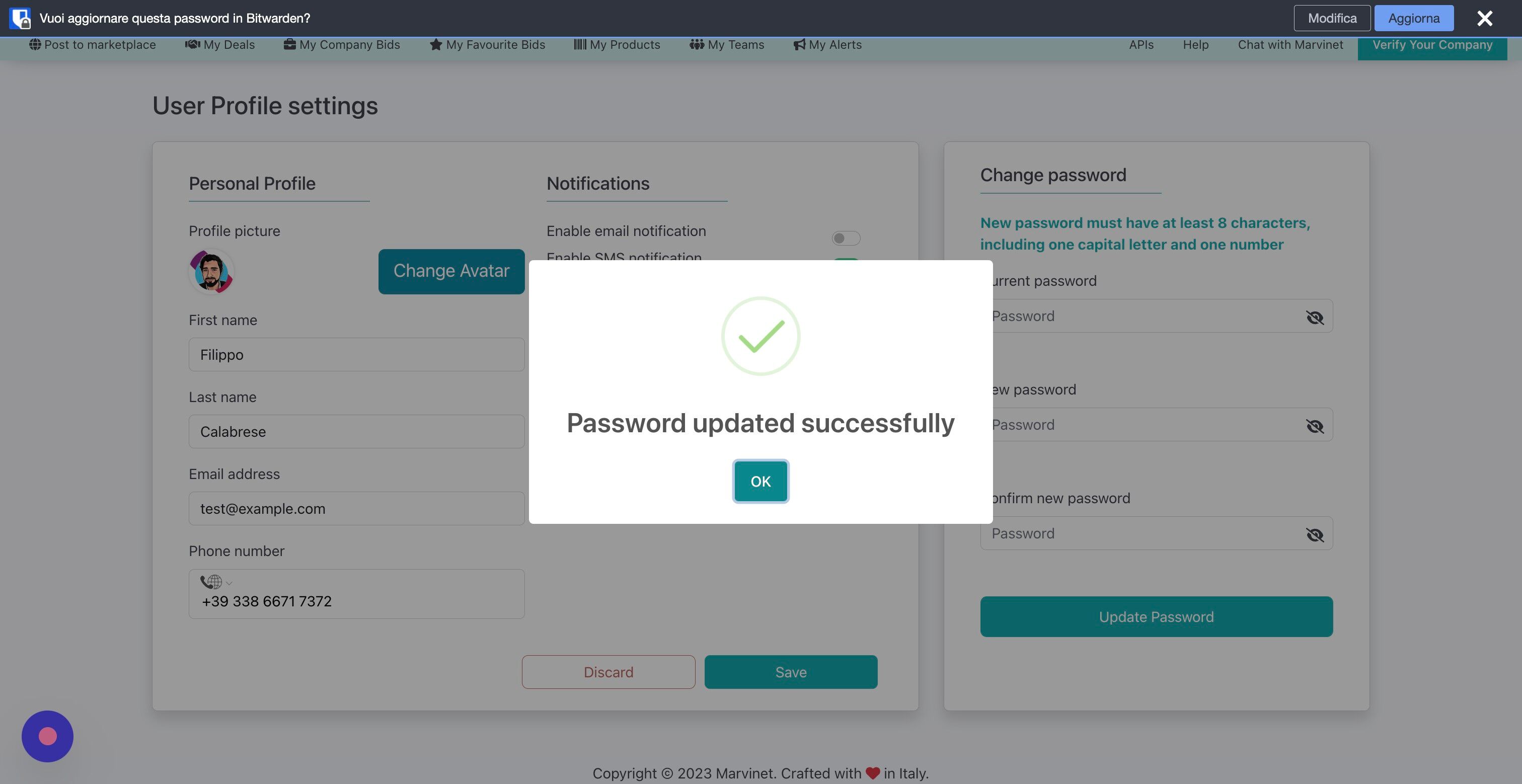 Screenshot of: Click "OK"