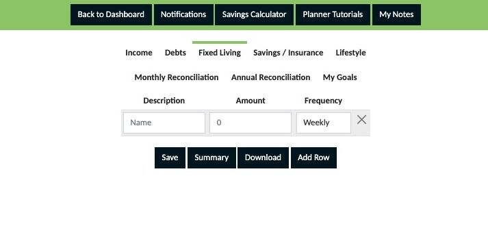 Screenshot of: Click the "Name" field and enter a description of the expense.