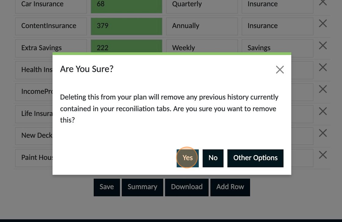 Screenshot of: Click "Yes" from the options in the pop up that appears.