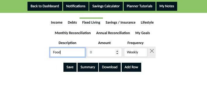 Screenshot of: Click the "Amount" field and enter an amount for the expense.