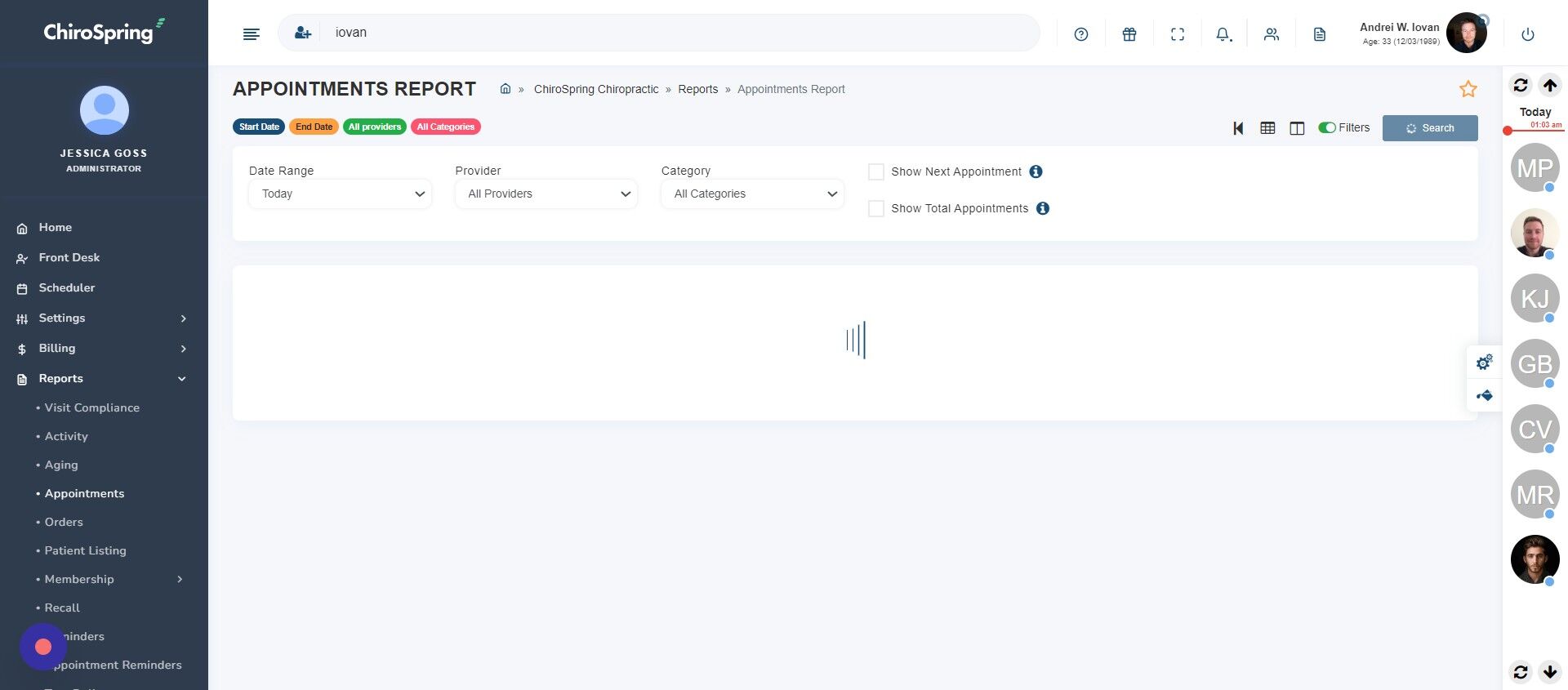 Screenshot of: Click Date Range.