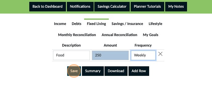 Screenshot of: Click "Save"