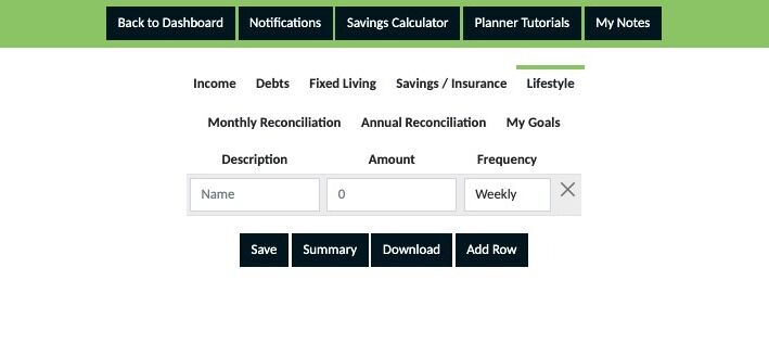 Screenshot of: Click the "Name" field and enter a description of your expense.