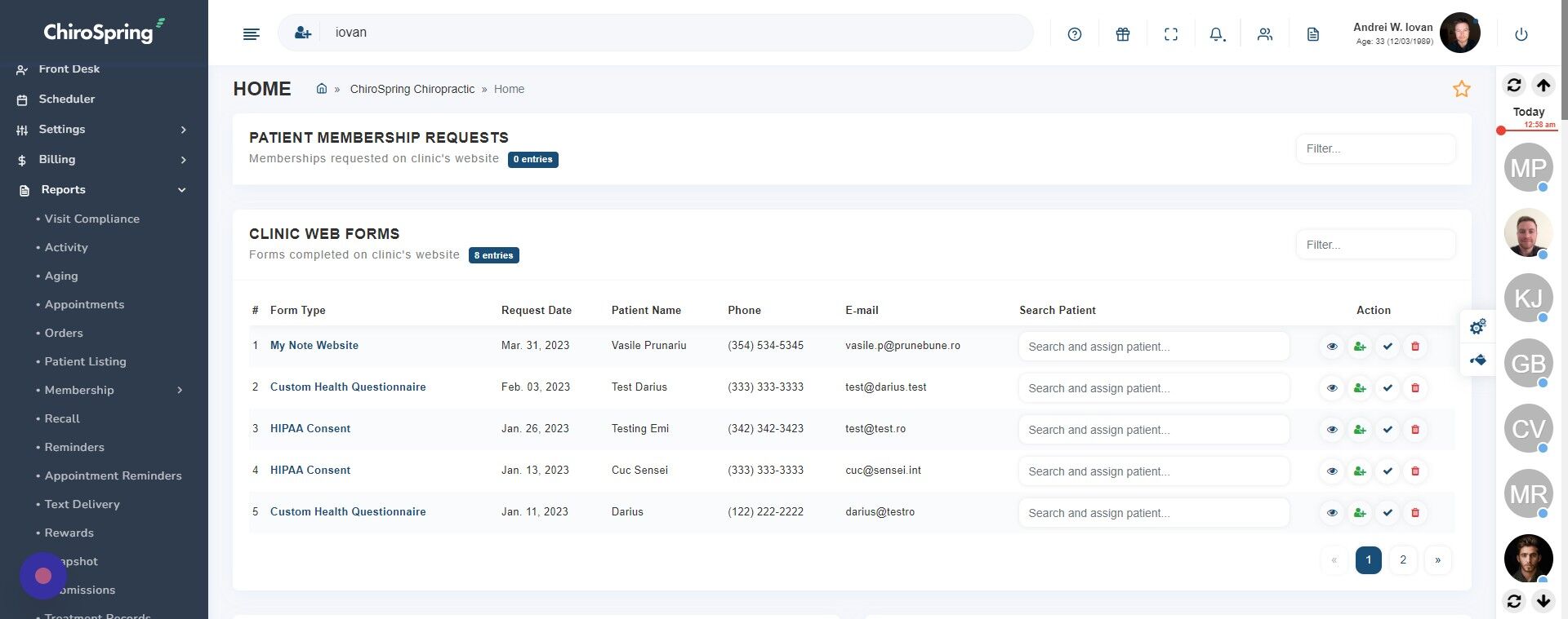 Screenshot of: Click 
