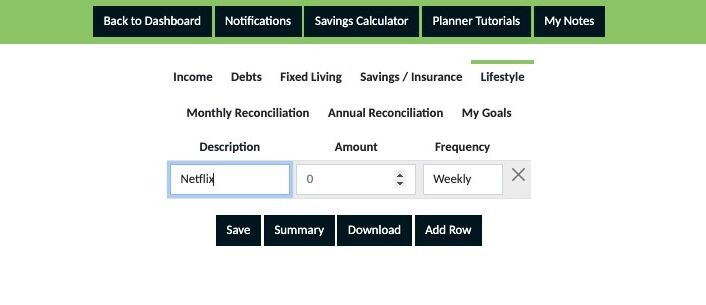 Screenshot of: Click the "Amount" field and enter the amount for the expense.