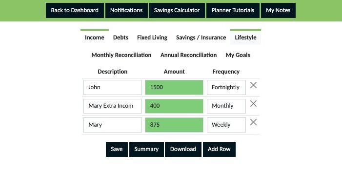 Screenshot of: Click "Lifestyle"