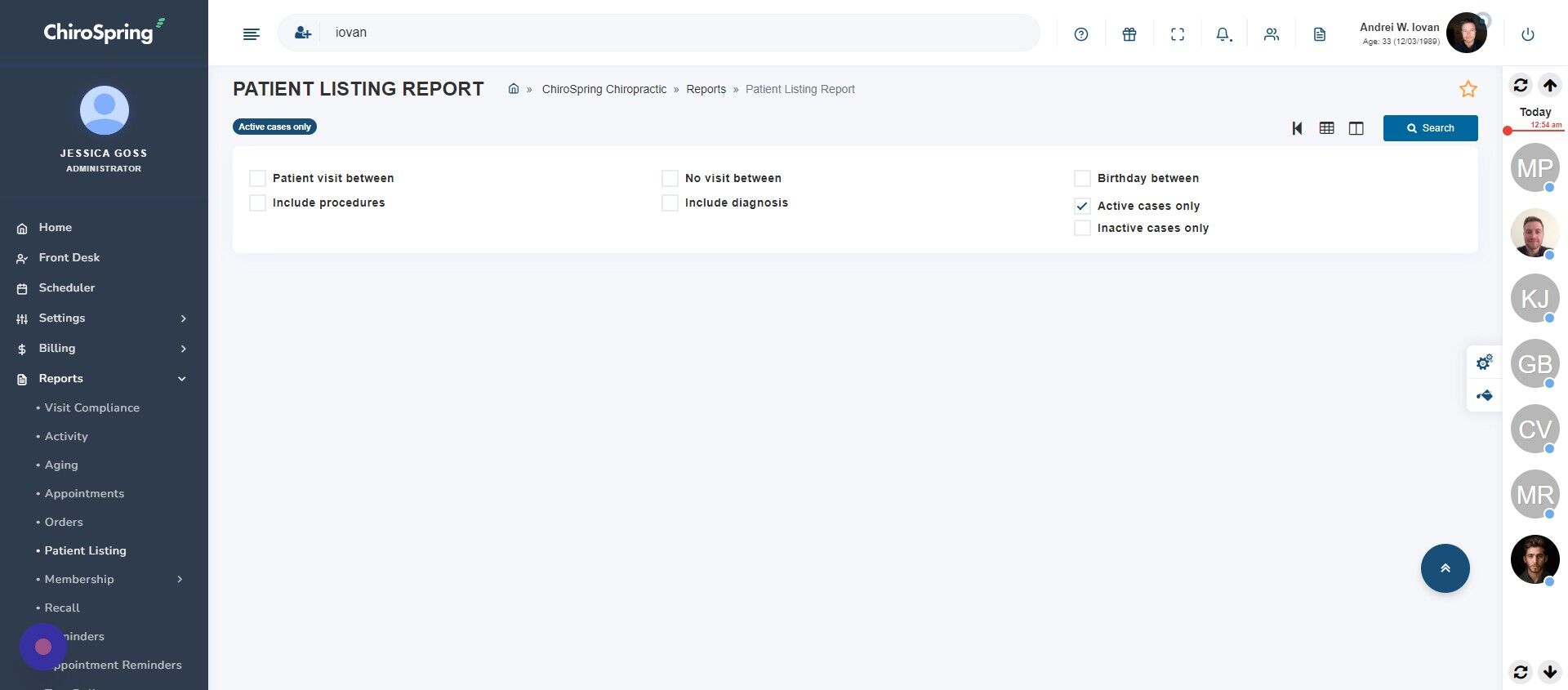 Screenshot of: Click 