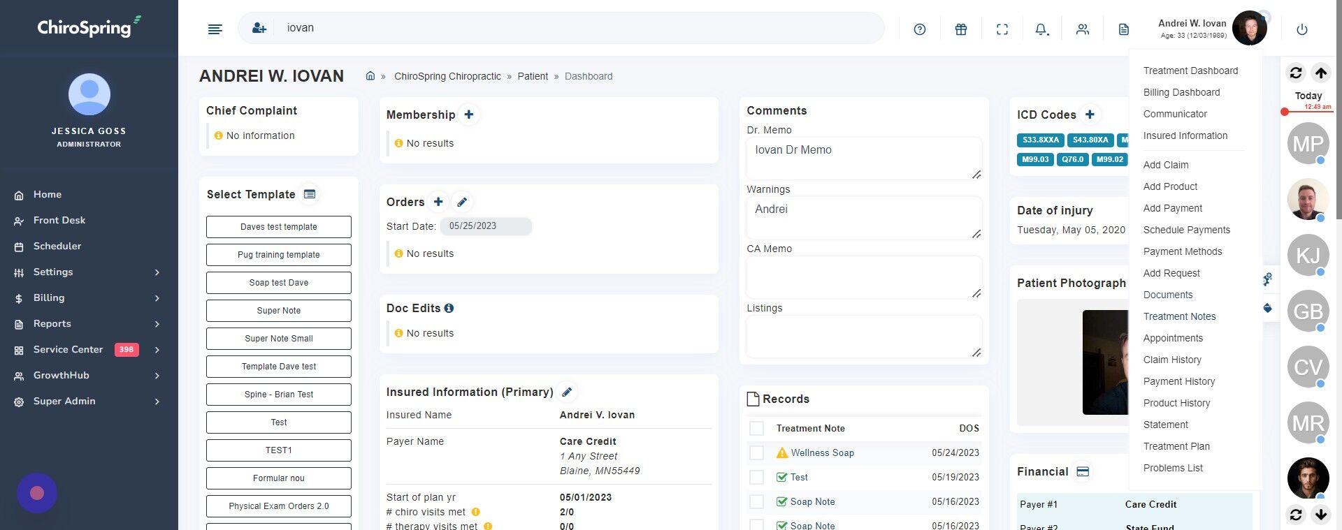 Screenshot of: Click 