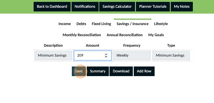 Screenshot of: Click "Save"