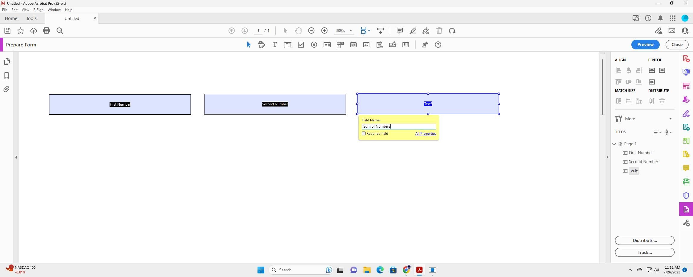 Screenshot of: Click All Properties