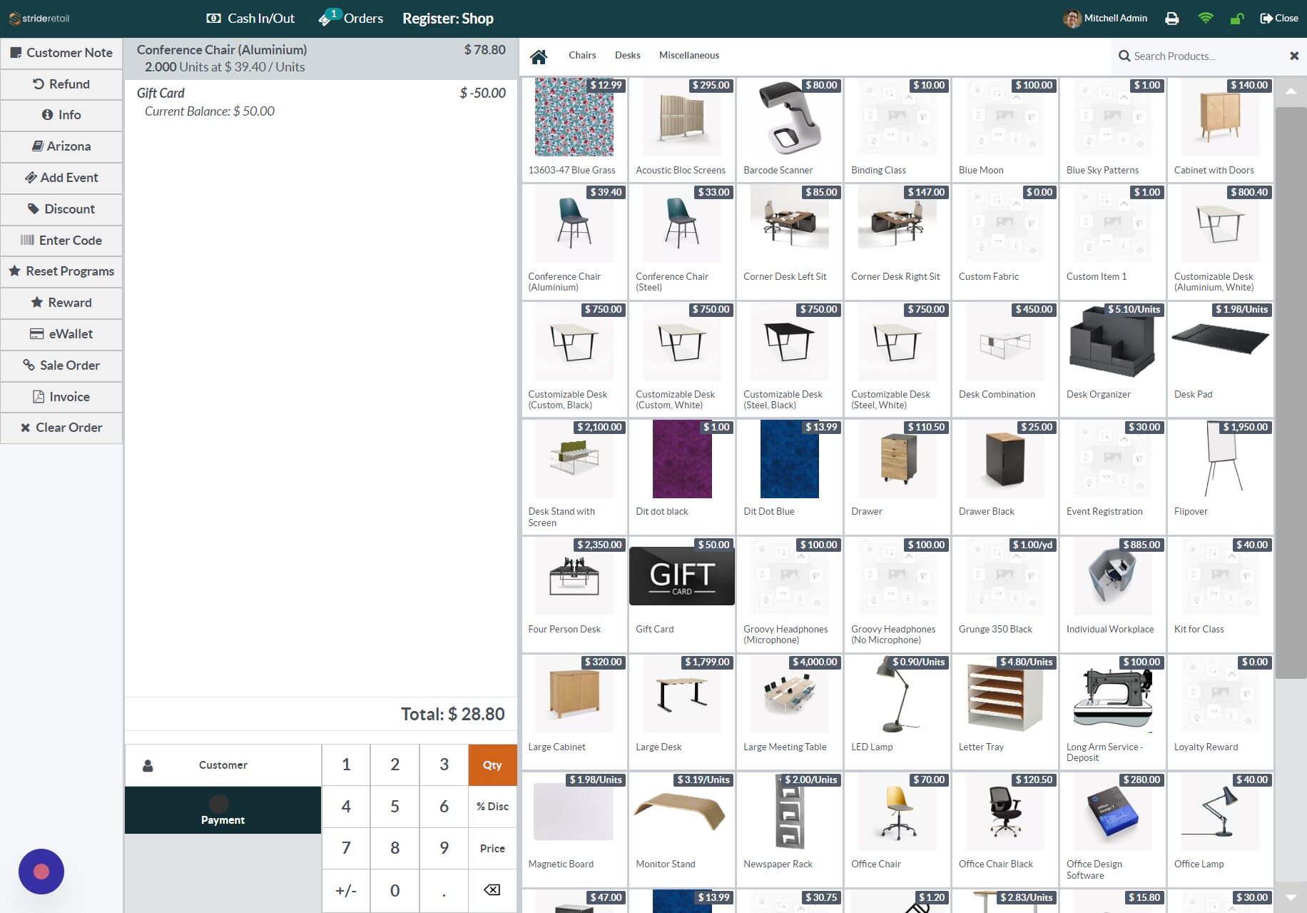 Screenshot of: Click "Payment".
