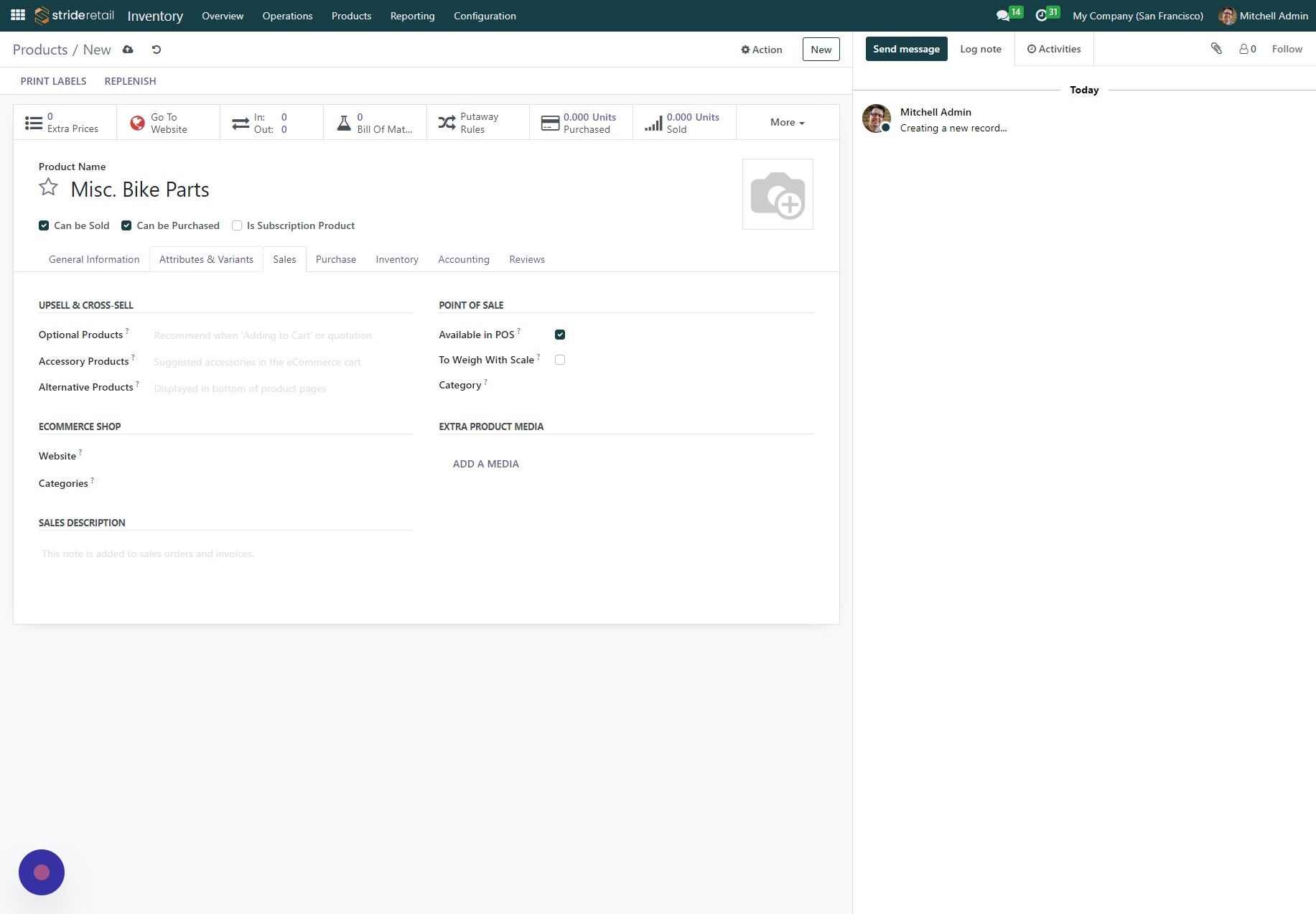 Screenshot of: Click "Attributes & Variants"