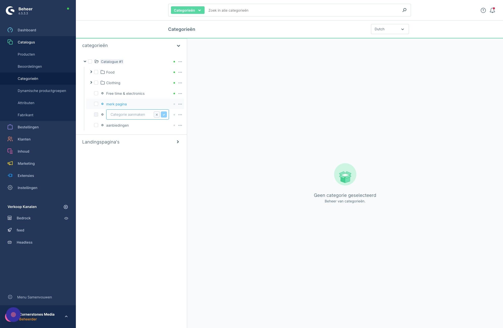 Screenshot of: Klik de pagina aan welke je zojuist hebt gemaakt