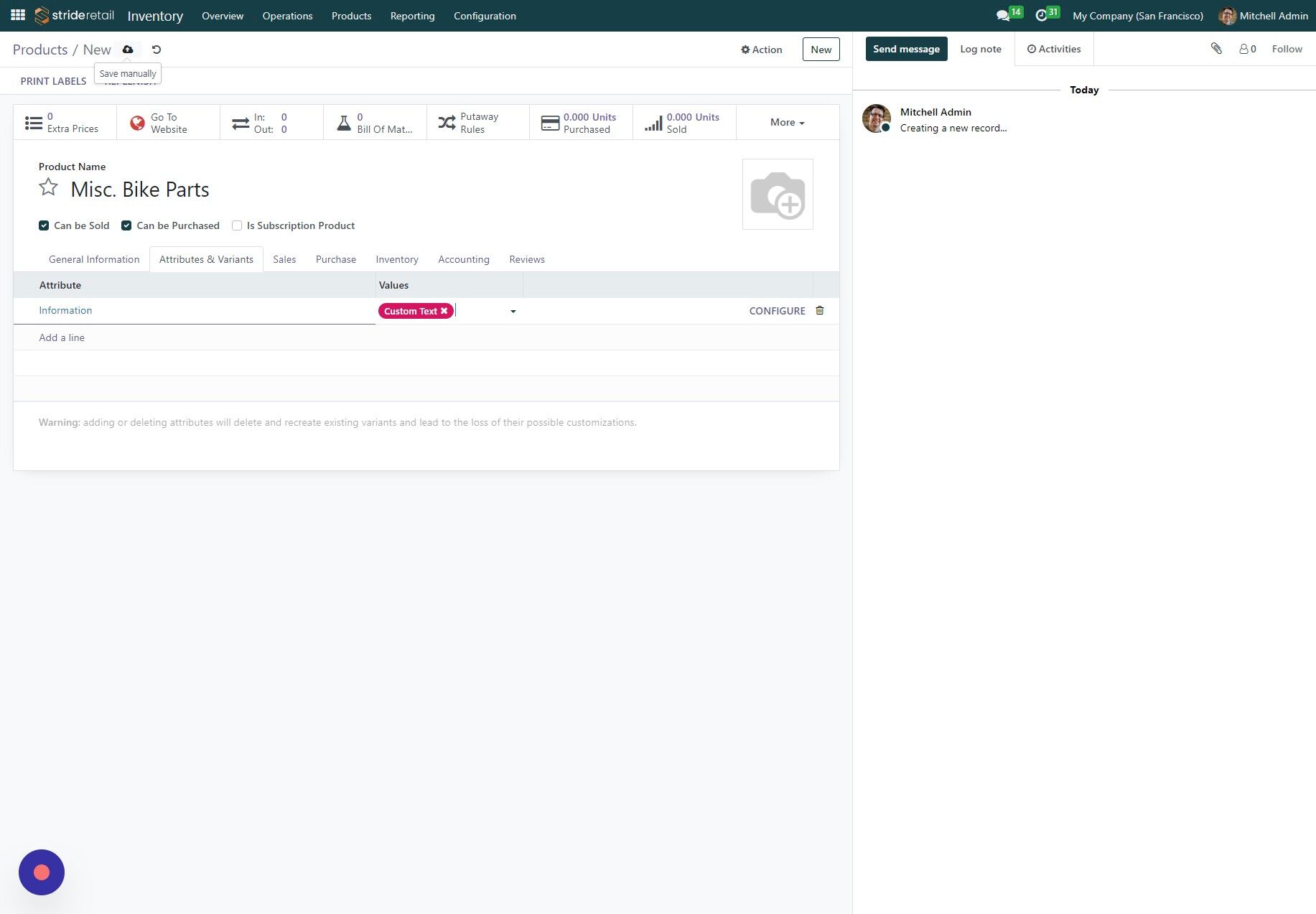 Screenshot of: Click here to save.