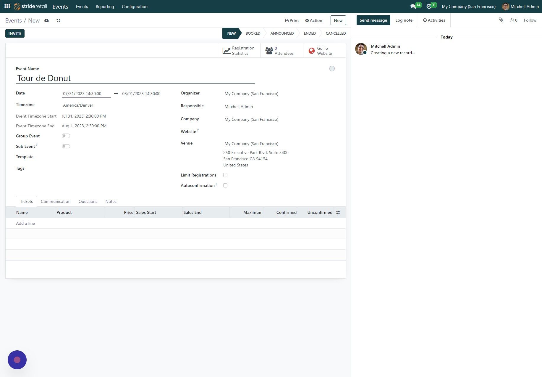 Screenshot of: Click the "Date" field and select the start and end date as well as the time.  Please note, times are listed in 24 hour format.