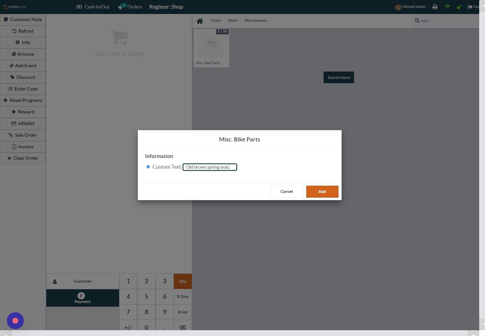 Screenshot of: Click "Add"