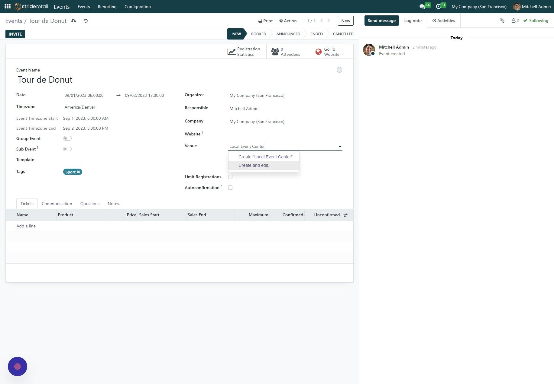 Screenshot of: Click "Create and edit..."