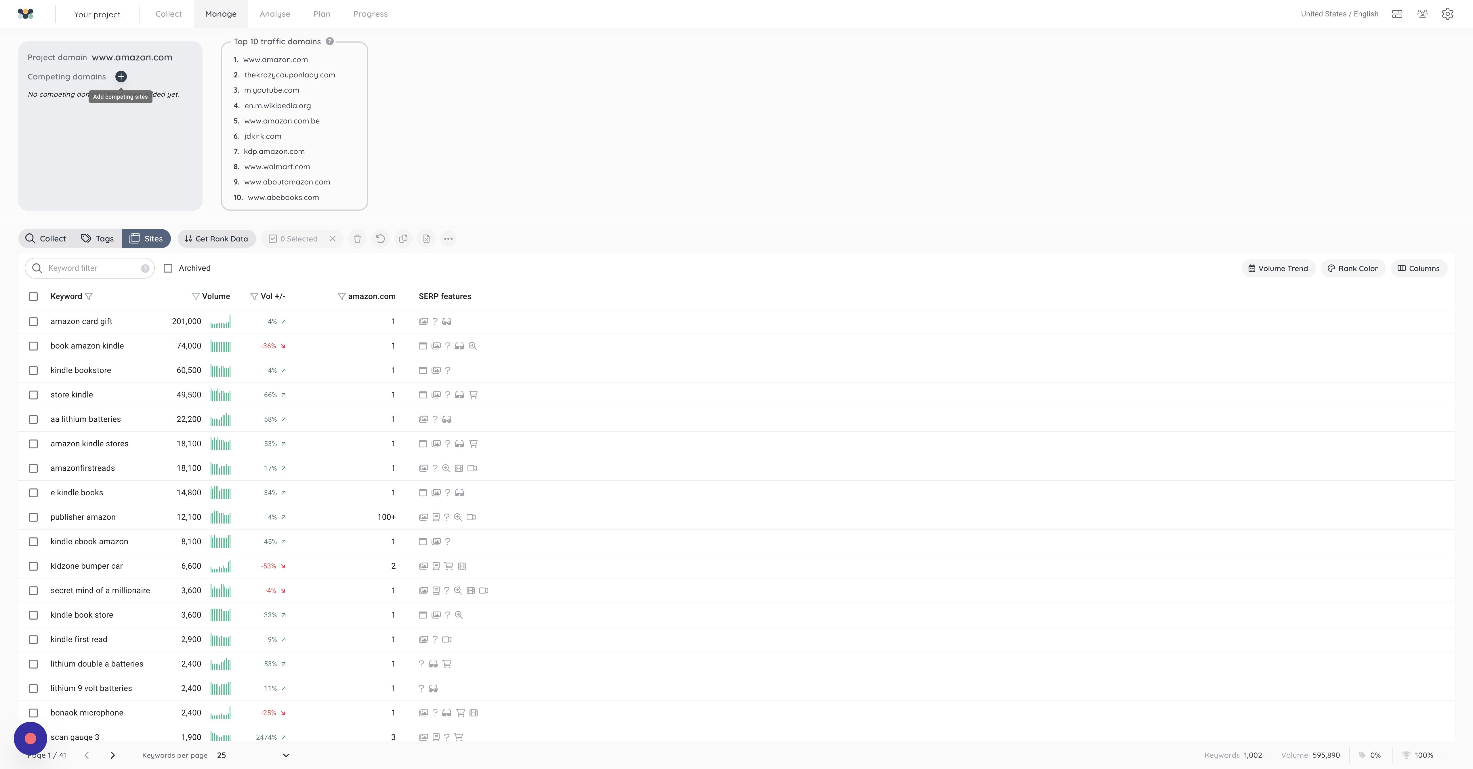 Screenshot of: Click on the plus button.