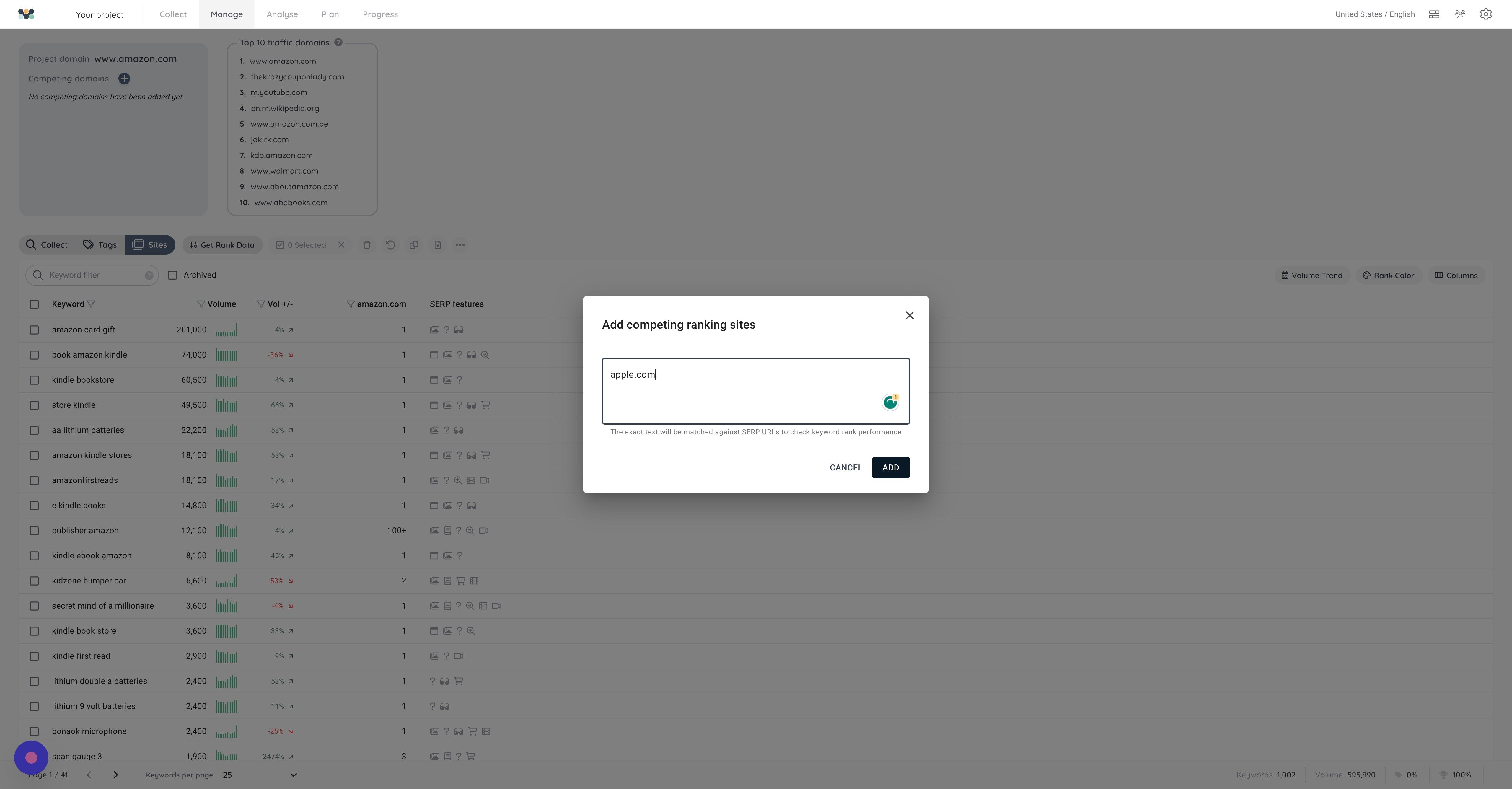 Screenshot of: Click 