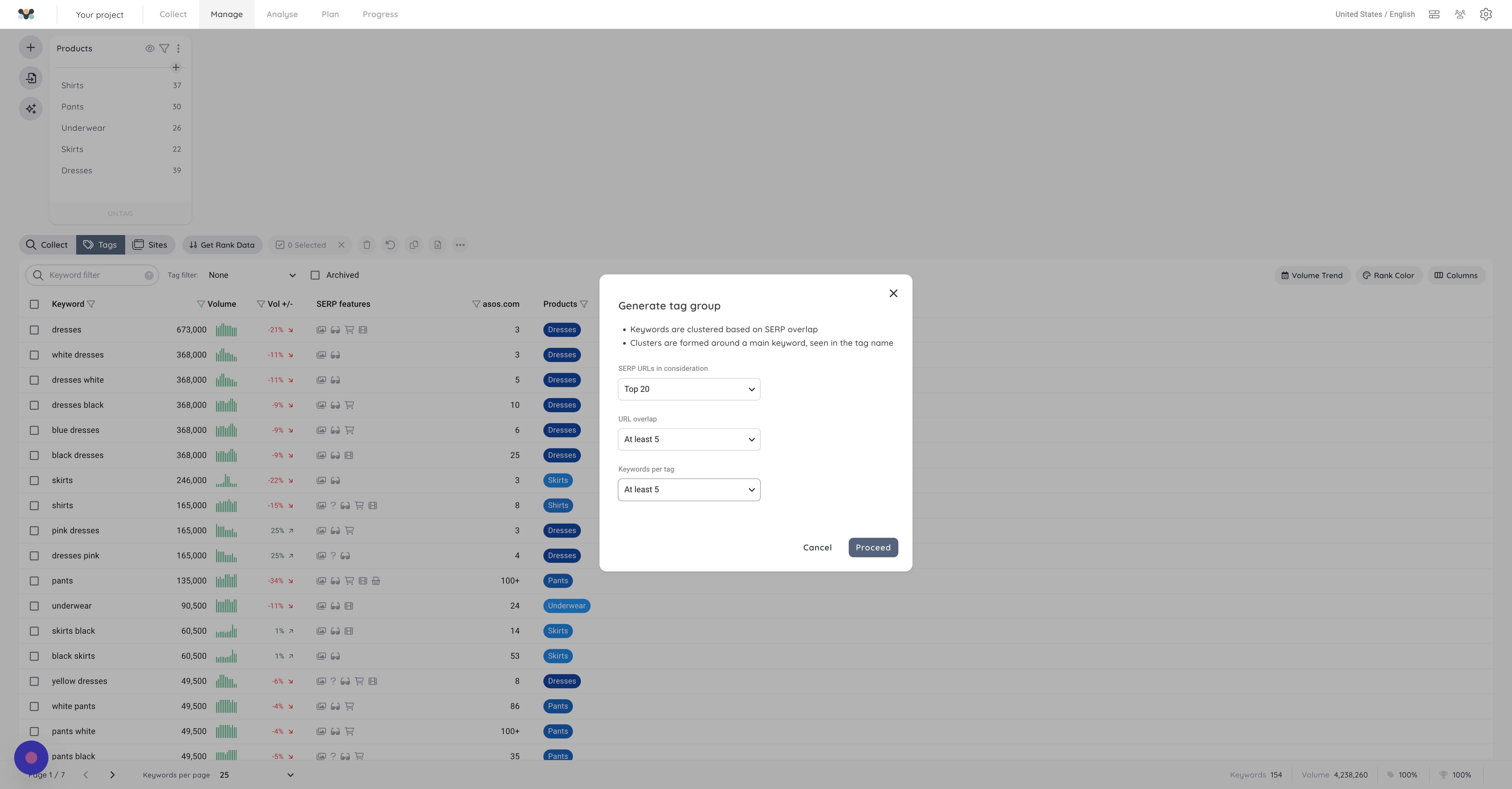 Screenshot of: Click on the next field you want to change criteria on