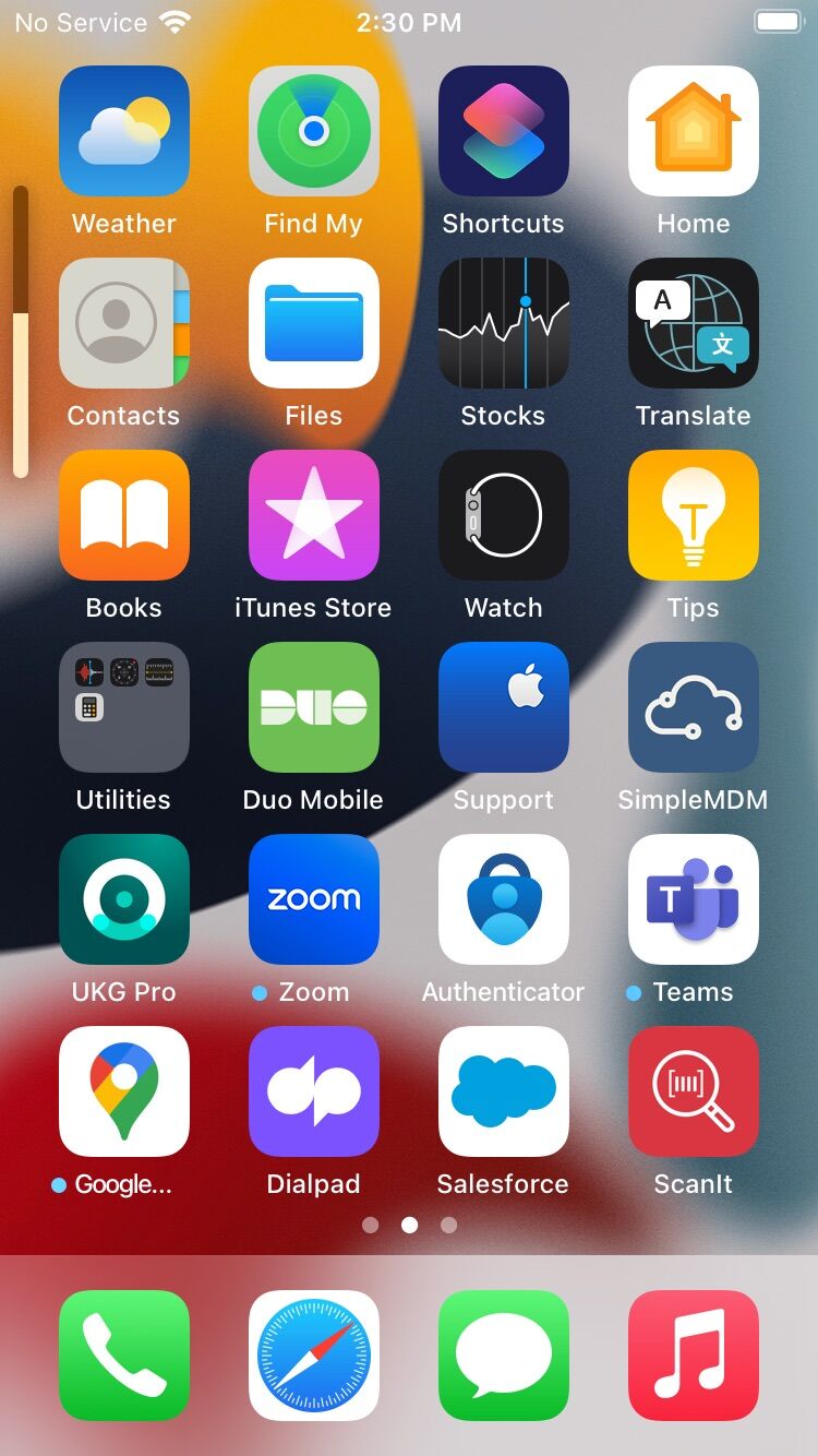 Screenshot of: Open Microsoft Authenticator
