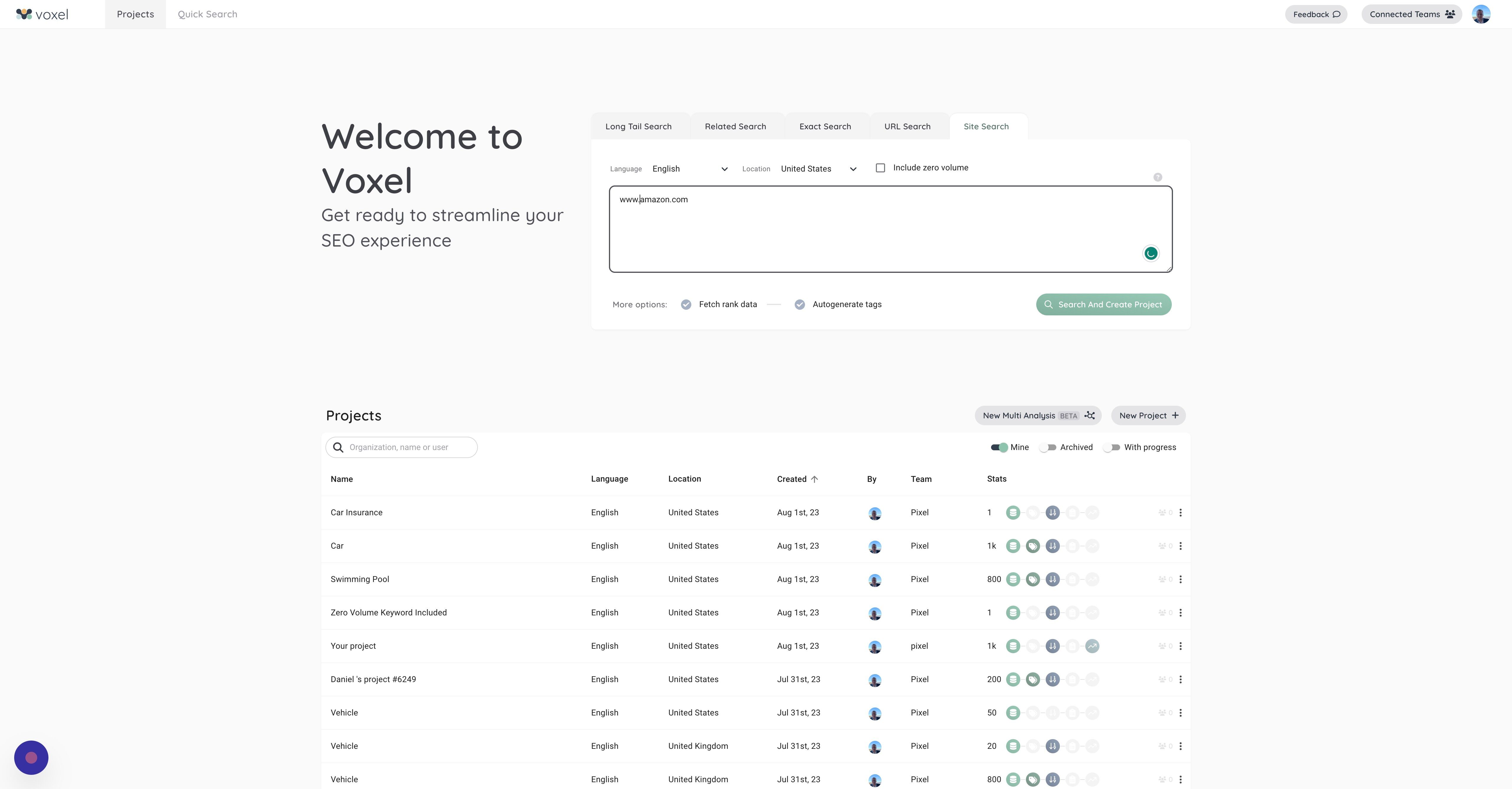 Screenshot of: I went for Amazon in this example