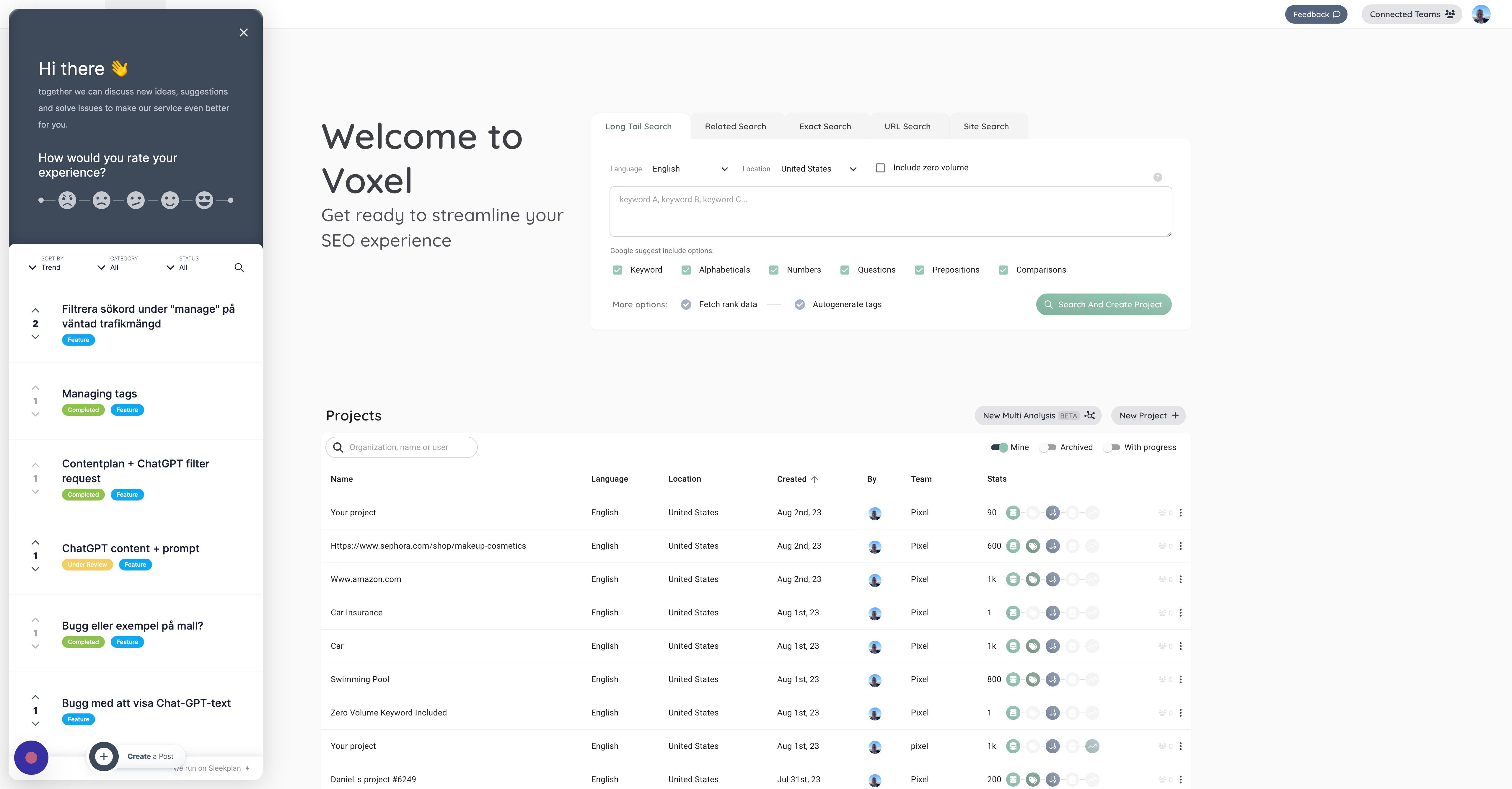 Screenshot of: Click here.