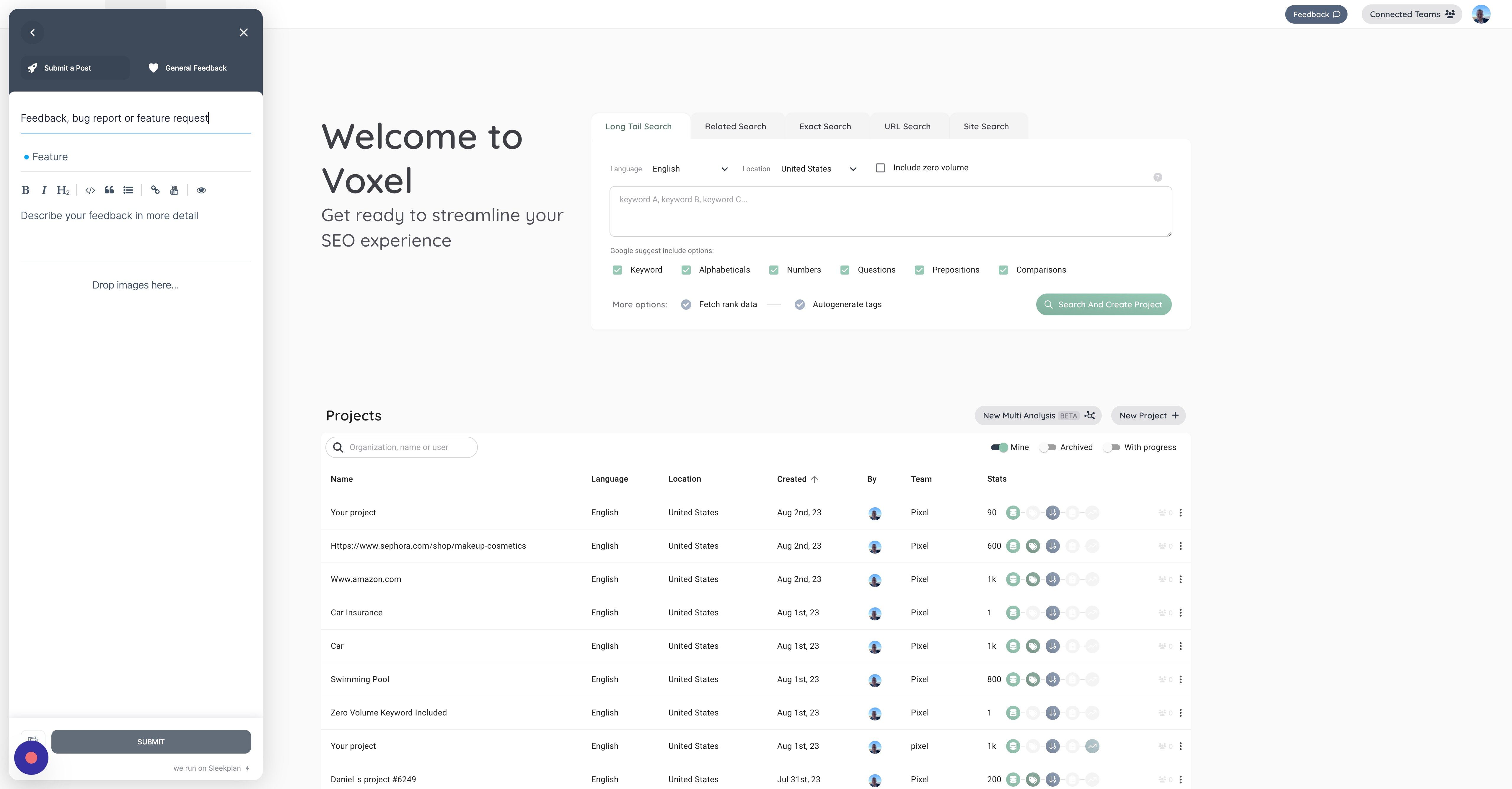 Screenshot of: Add relevant content such as text, video, links, etc.