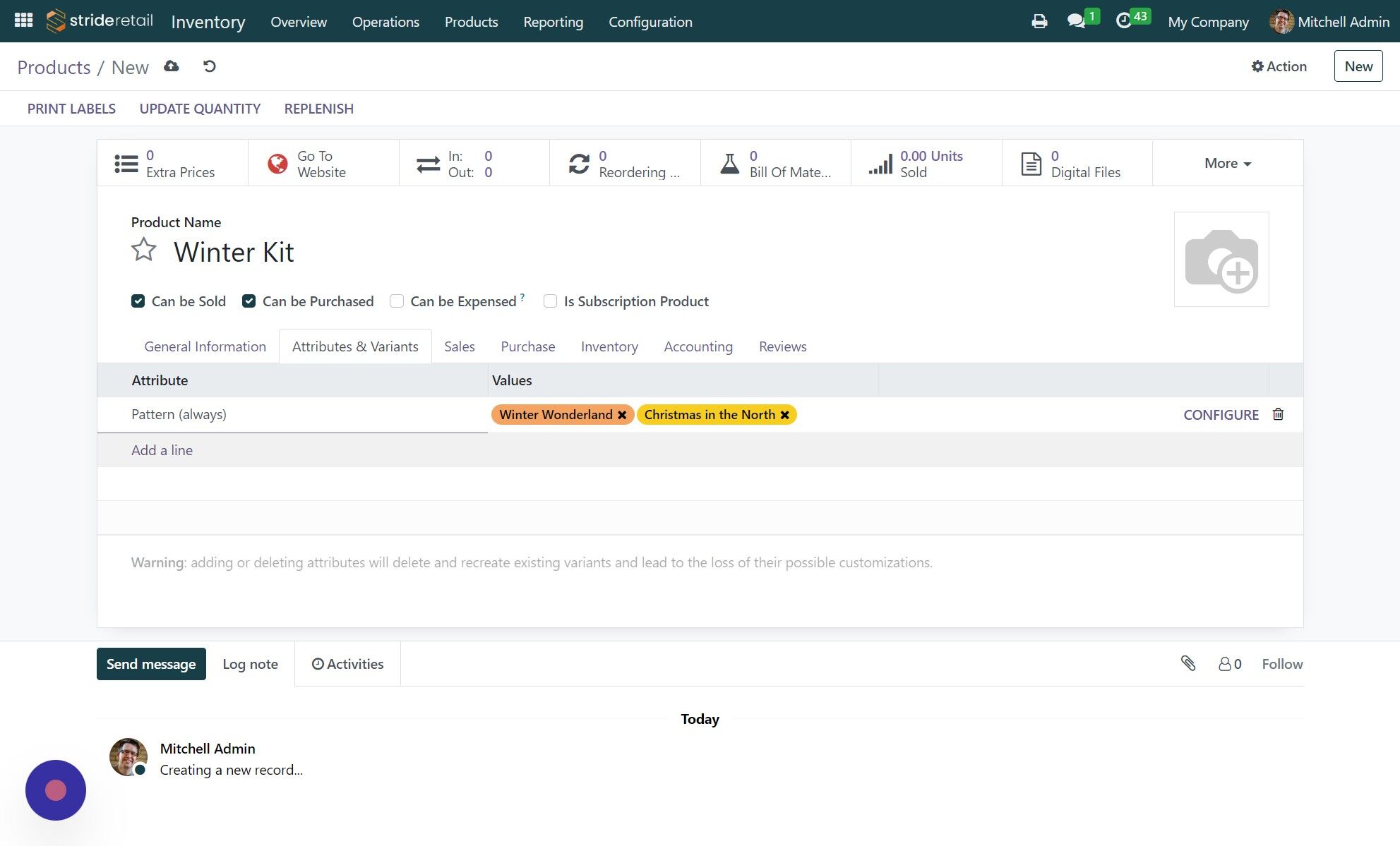 Screenshot of: Click "Add a line" to add additional attributes.  Follow the above steps for adding additional attributes and values.